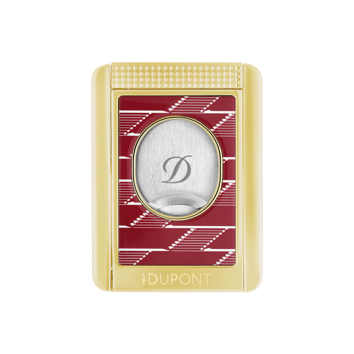 ST Dupont briquet coupe-cigare Monogram, Éd. Ltée, bordeaux
