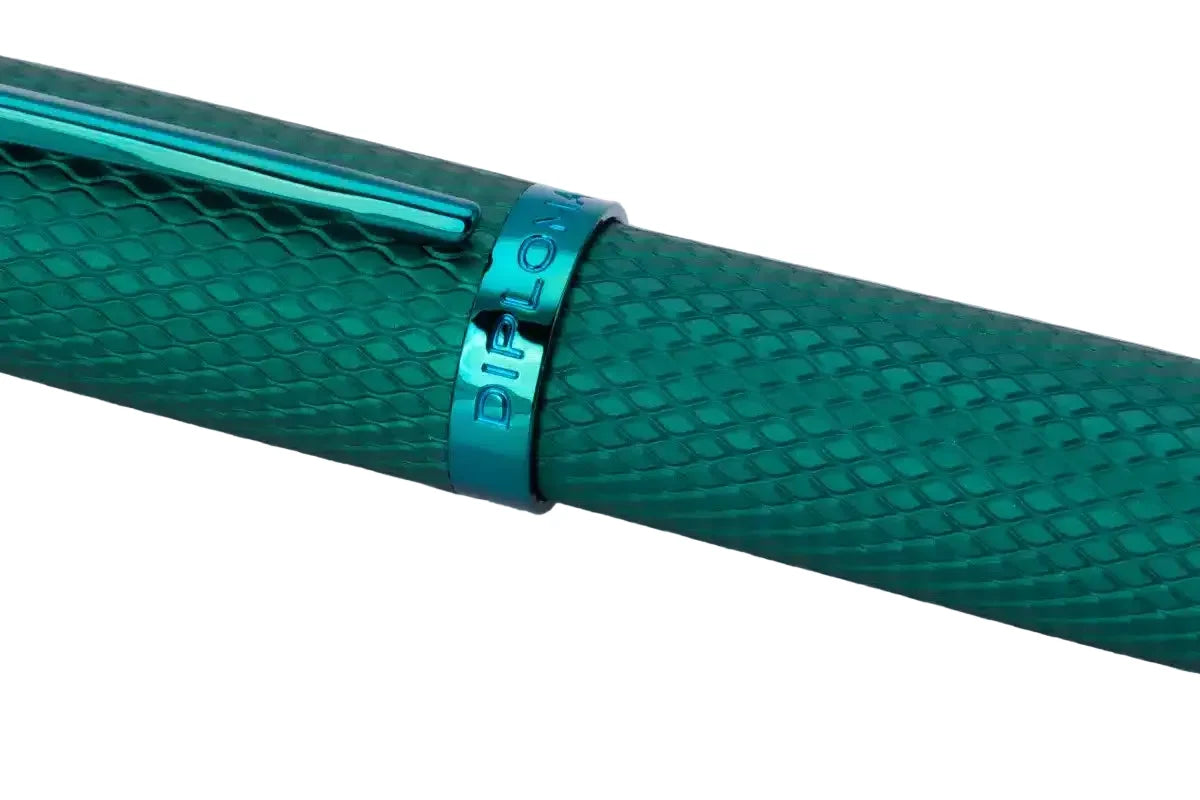 Penna a sfera Diplomat Viper Guilloche verde
