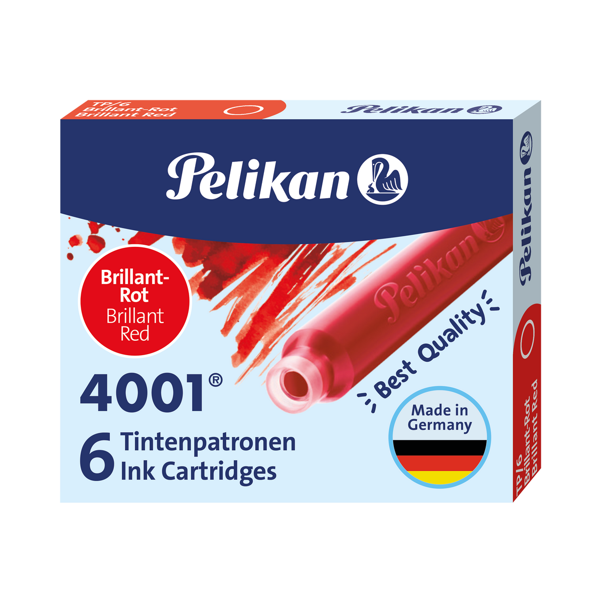 Pelikan, Cartouche d'encre, 6 cartouches, noir