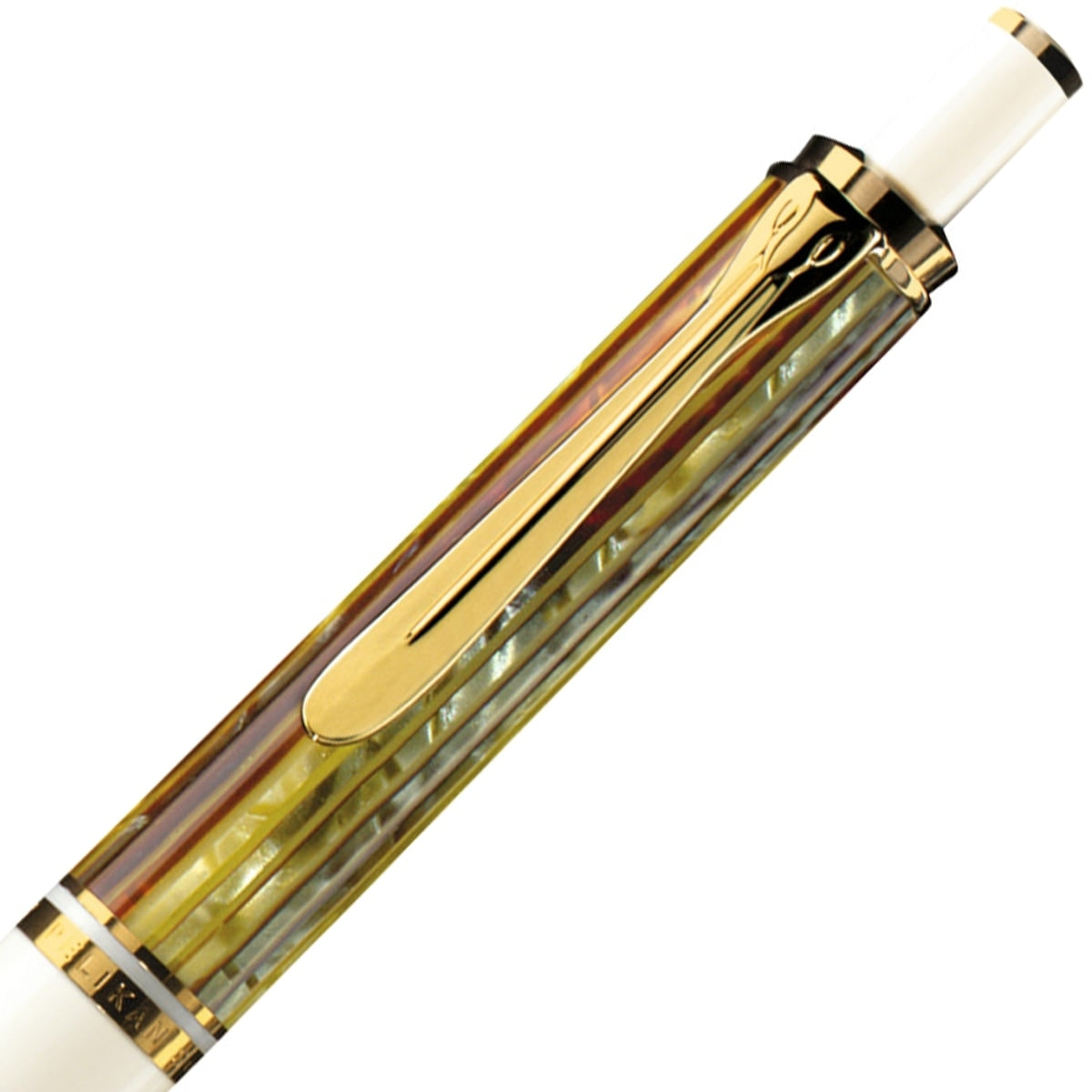 Pelikan, penna a sfera Souverän K400, tartarugato bianco