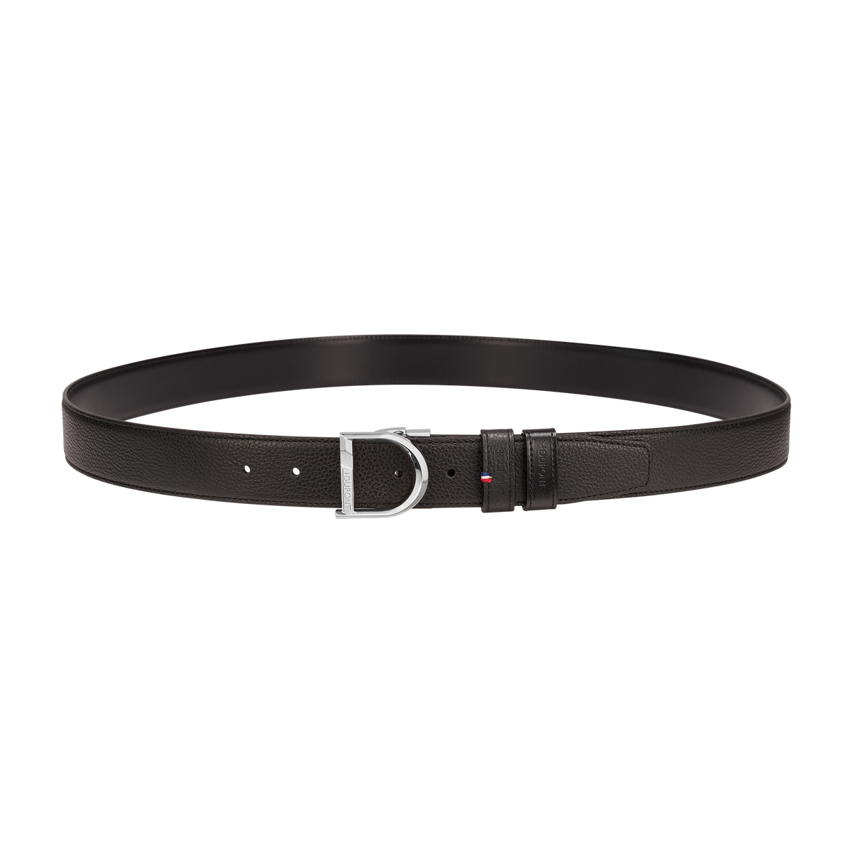 ST Dupont Accessories D Logo Belts, Palladium, Schwarz
