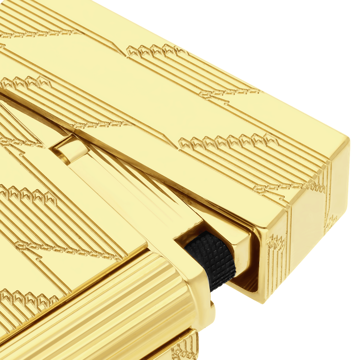 Briquet ST Dupont Ligne 2 Monogram, Édition Limitée, Doré