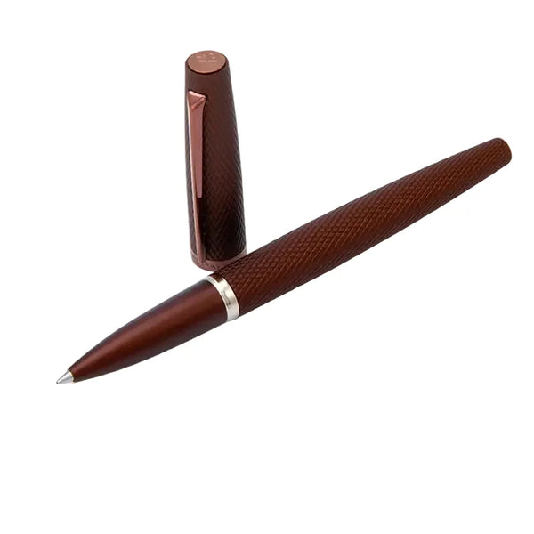 Roller Diplomat Viper Guilloche, marron