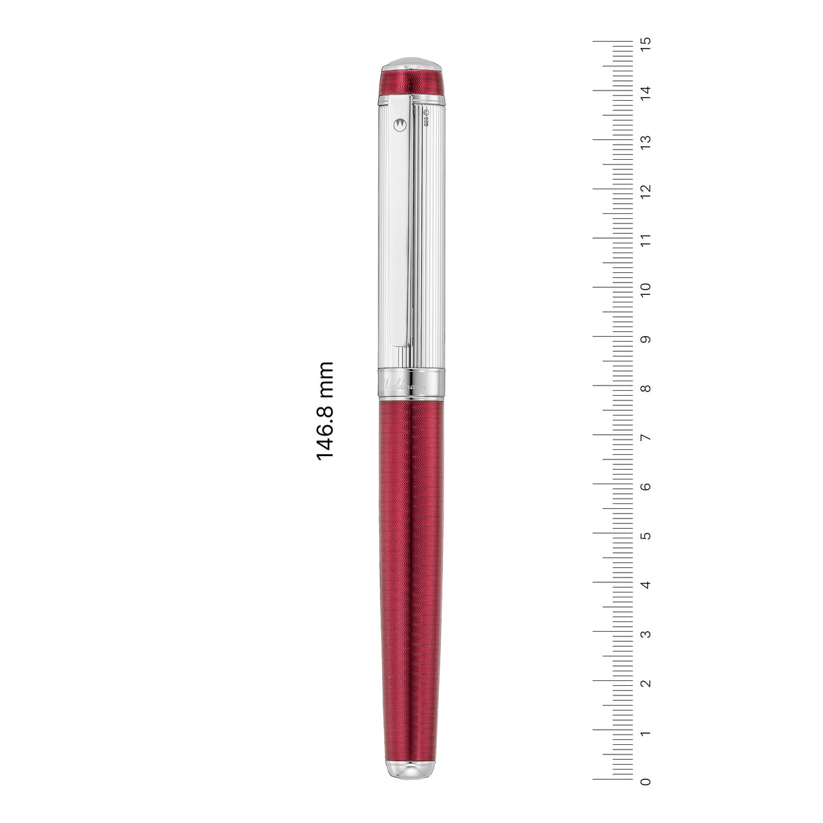 Waldmann, Füller Grandeur, plume 18 carats, rouge