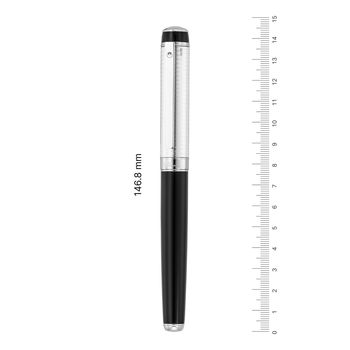 Waldmann, stylo plume Grandeur, Silhouette, guilloché, noir