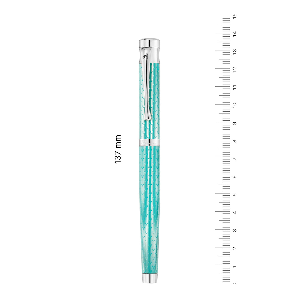 Waldmann, Stylo plume Tango, Imagination, guilloché, aigue-marine