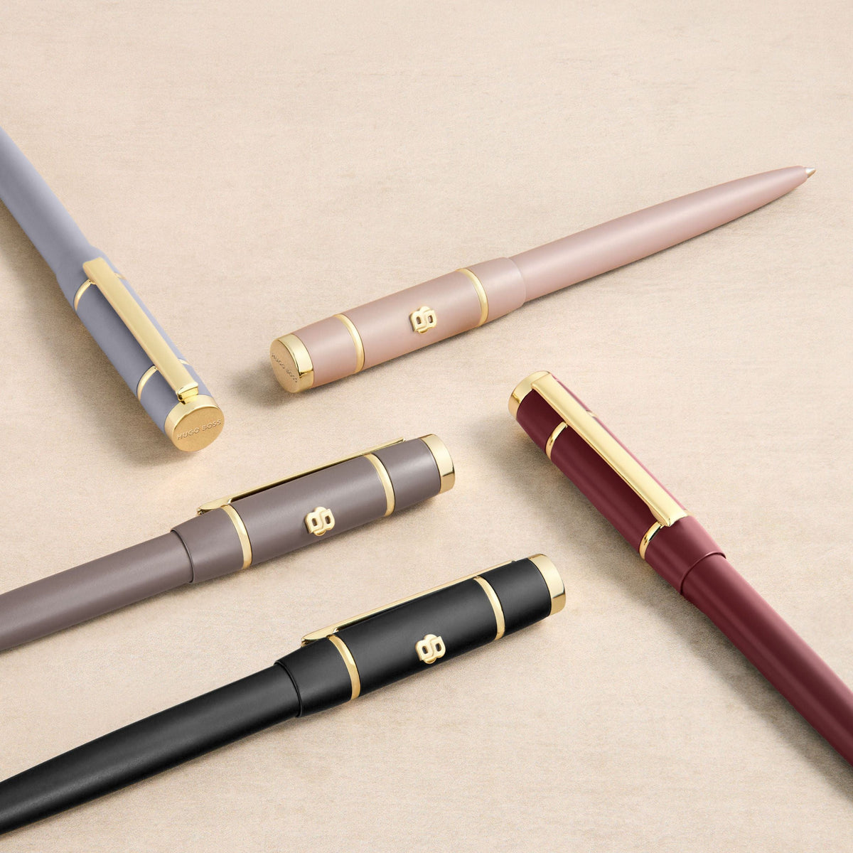 HUGO BOSS, penna a sfera Rive Signature Lady bordeaux