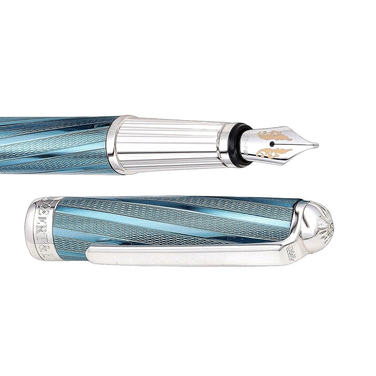 Stilografica Bossert & Erhard Feelings Inspiration, 18Kt, Ice Blue