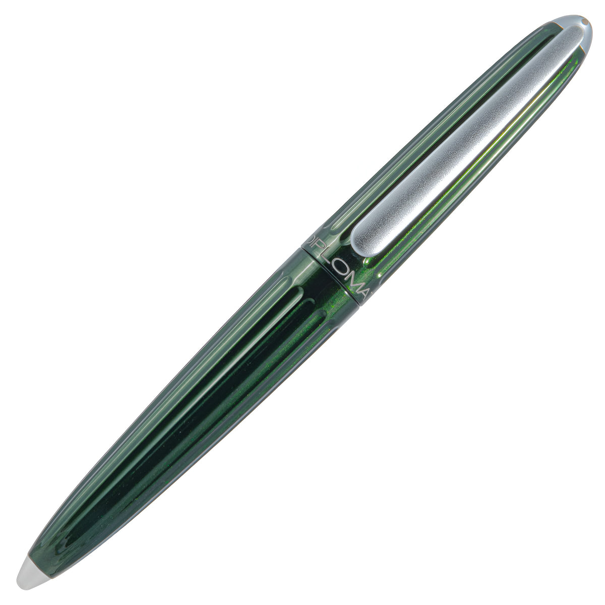 Stylo plume Diplomat Aero en or 14 carats, coloris Evergreen