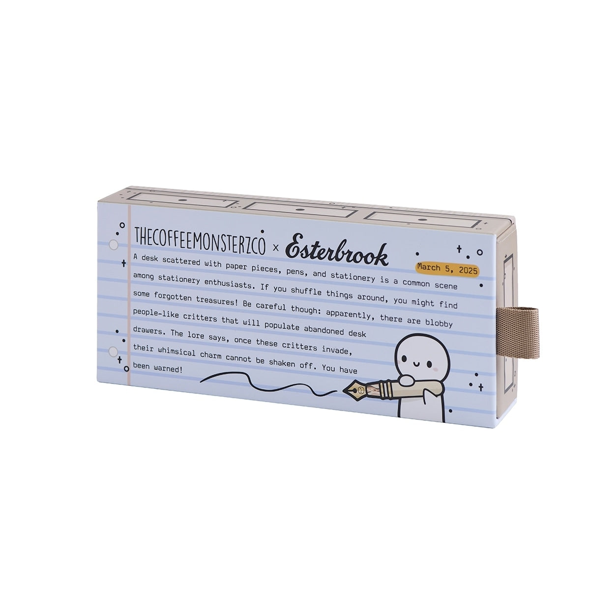 Stylo plume Esterbrook Estie The Coffee Monsterz Co., doré, beige