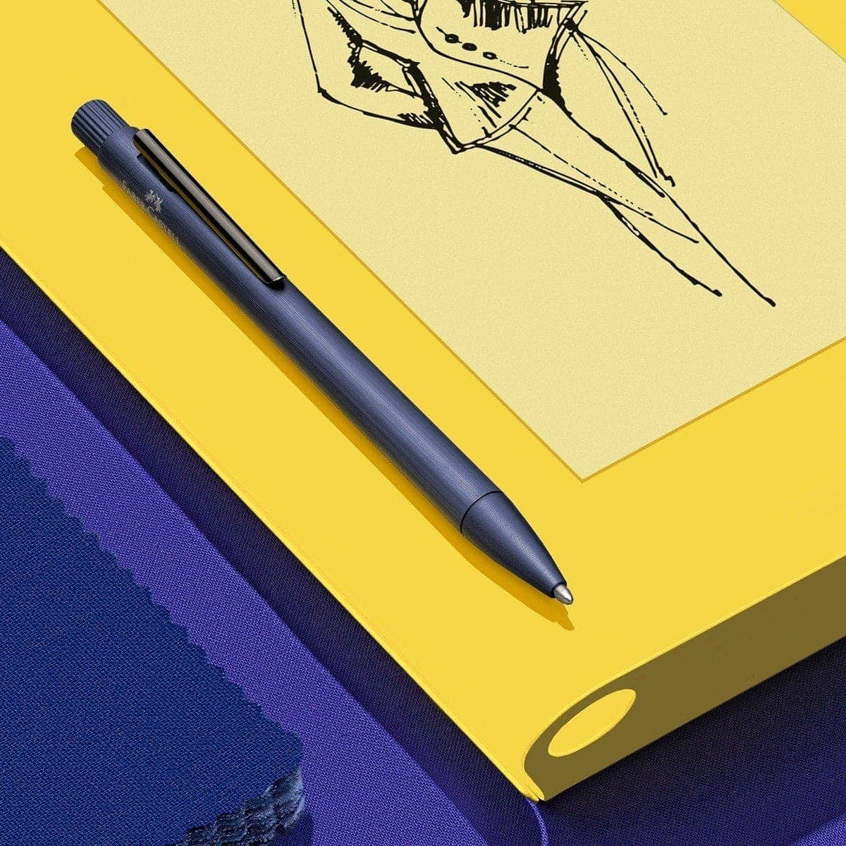 Faber-Castell, stylo à bille, Neo Slim, bleu foncé