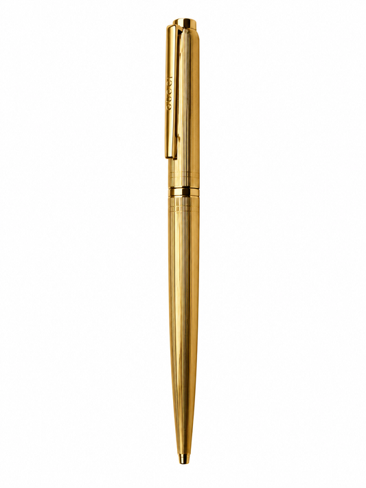 Gucci, stylo-bille avec étui - Interlocking G, or