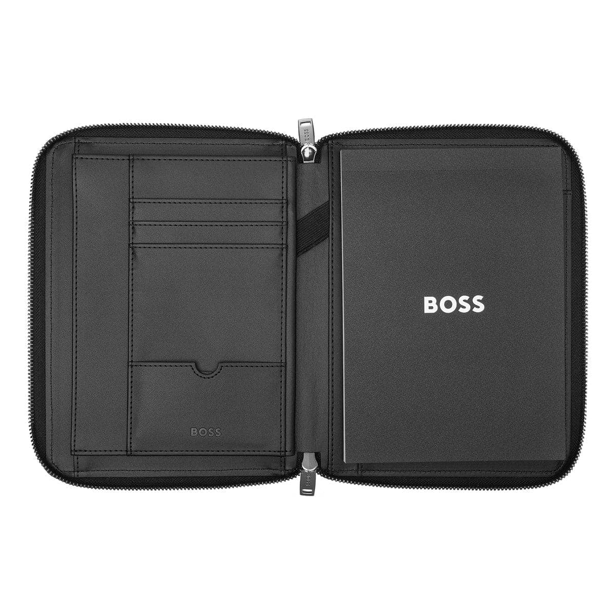HUGO BOSS, porte-documents, Monogram Zipped, Black