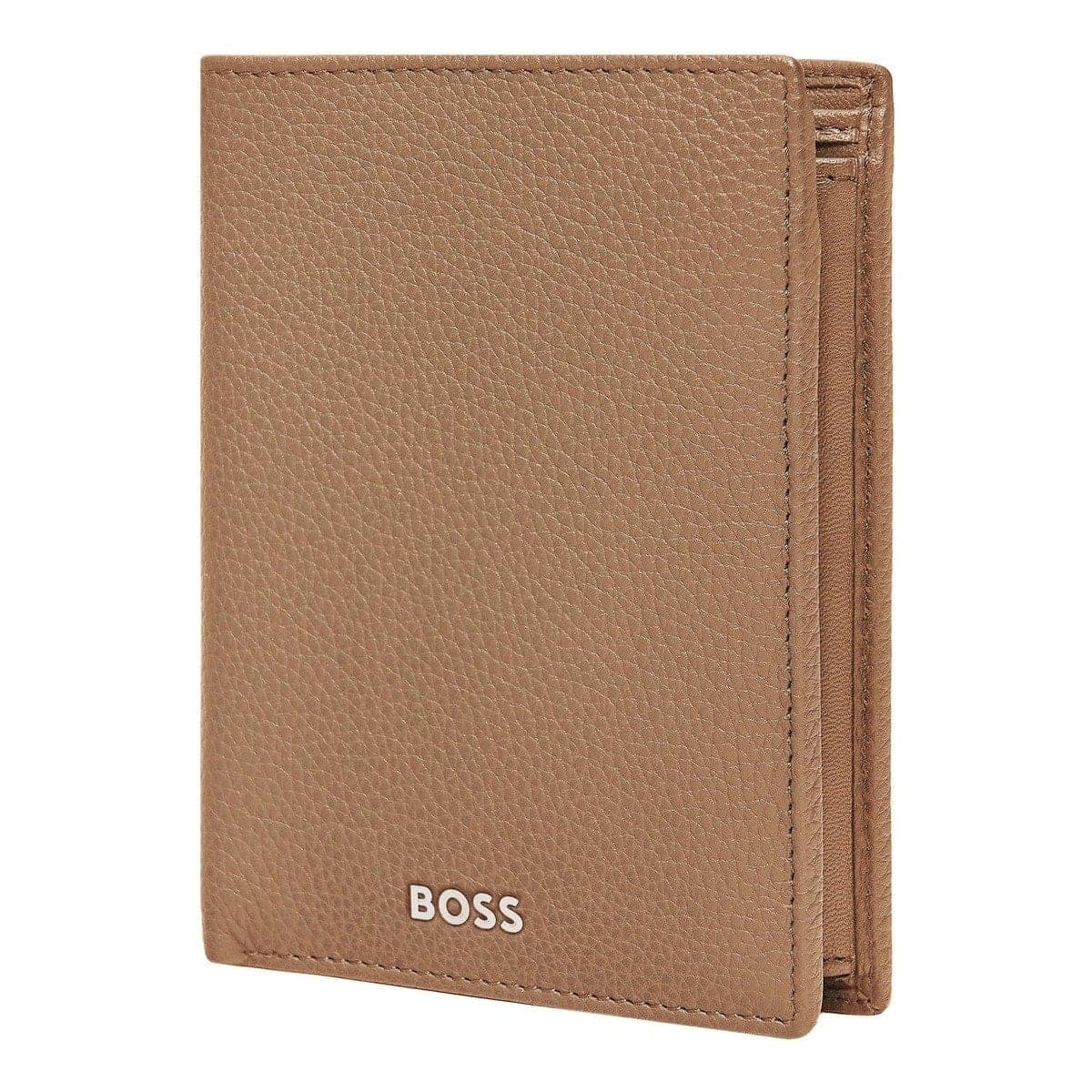 HUGO BOSS, Kreditkartenetui, Classic Grained, Camel