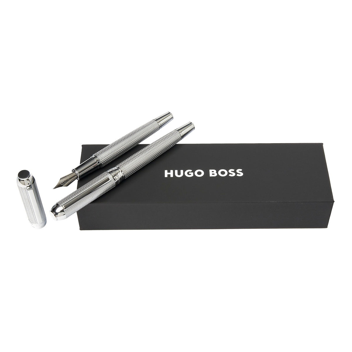 HUGO BOSS, set di penne, Elemental Silver