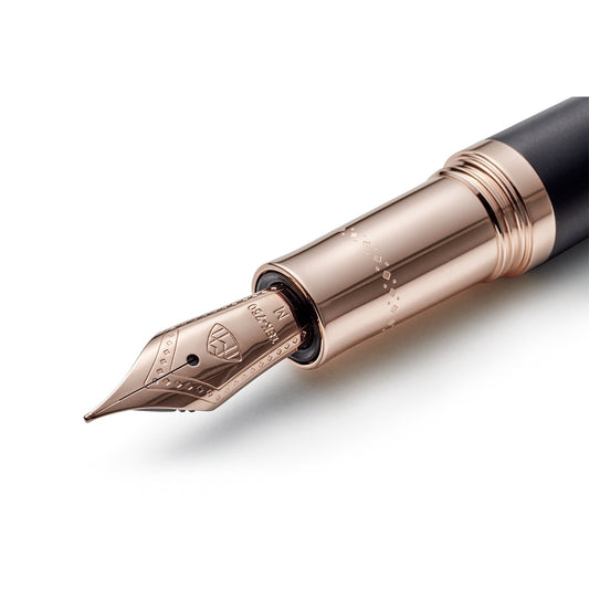Penna stilografica Maybach The Peak I Volcanic Black - Oro rosa, 18Kt, Volcanic Black