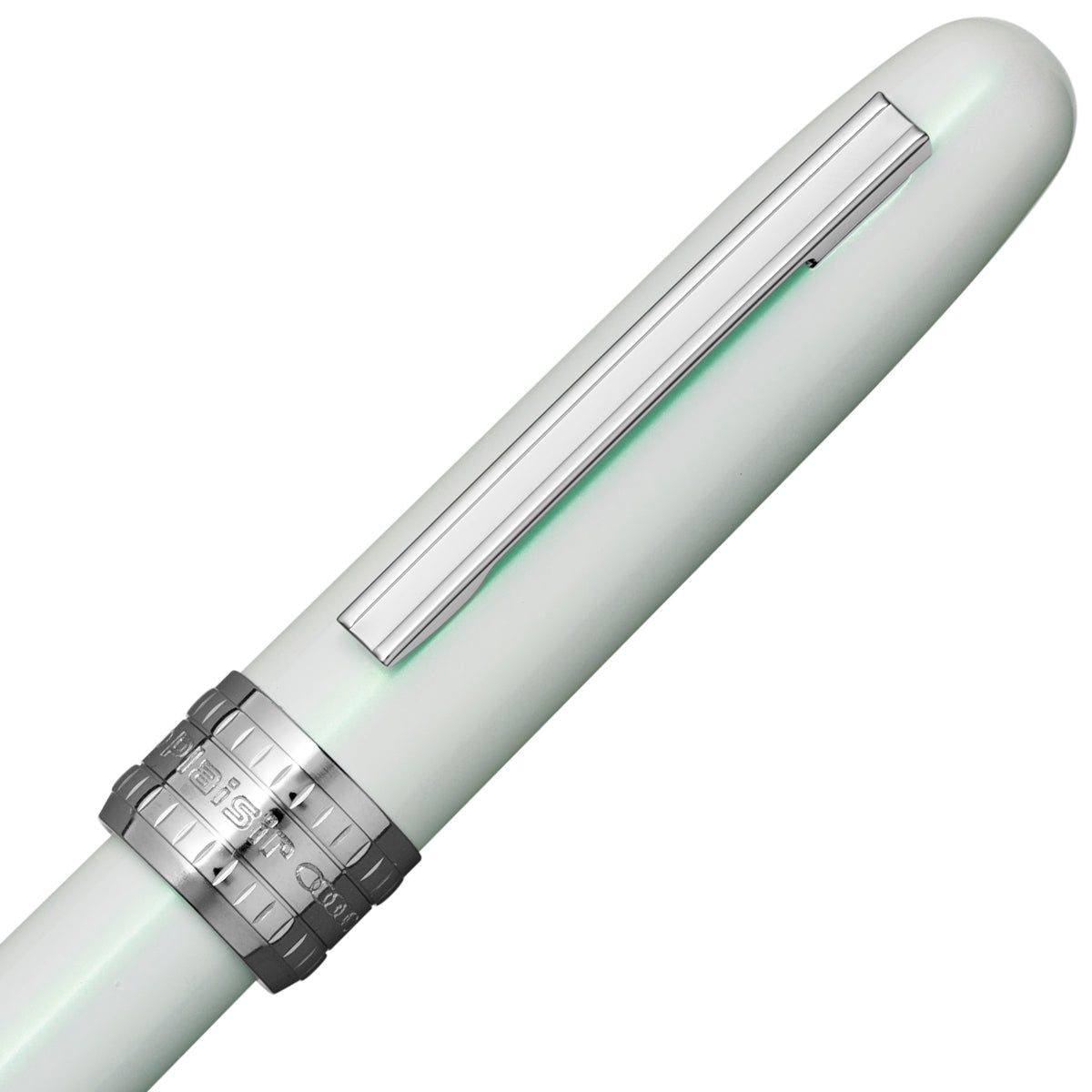 Platinum, stylo-plume, Plaisir Aura, capuchon à enclenchement Healing Green