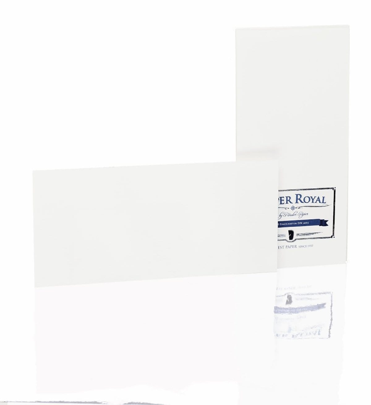 Rössler, Briefkarten, Paper Royal, DL, 20, weiß gerippt, Einzelkarten-1