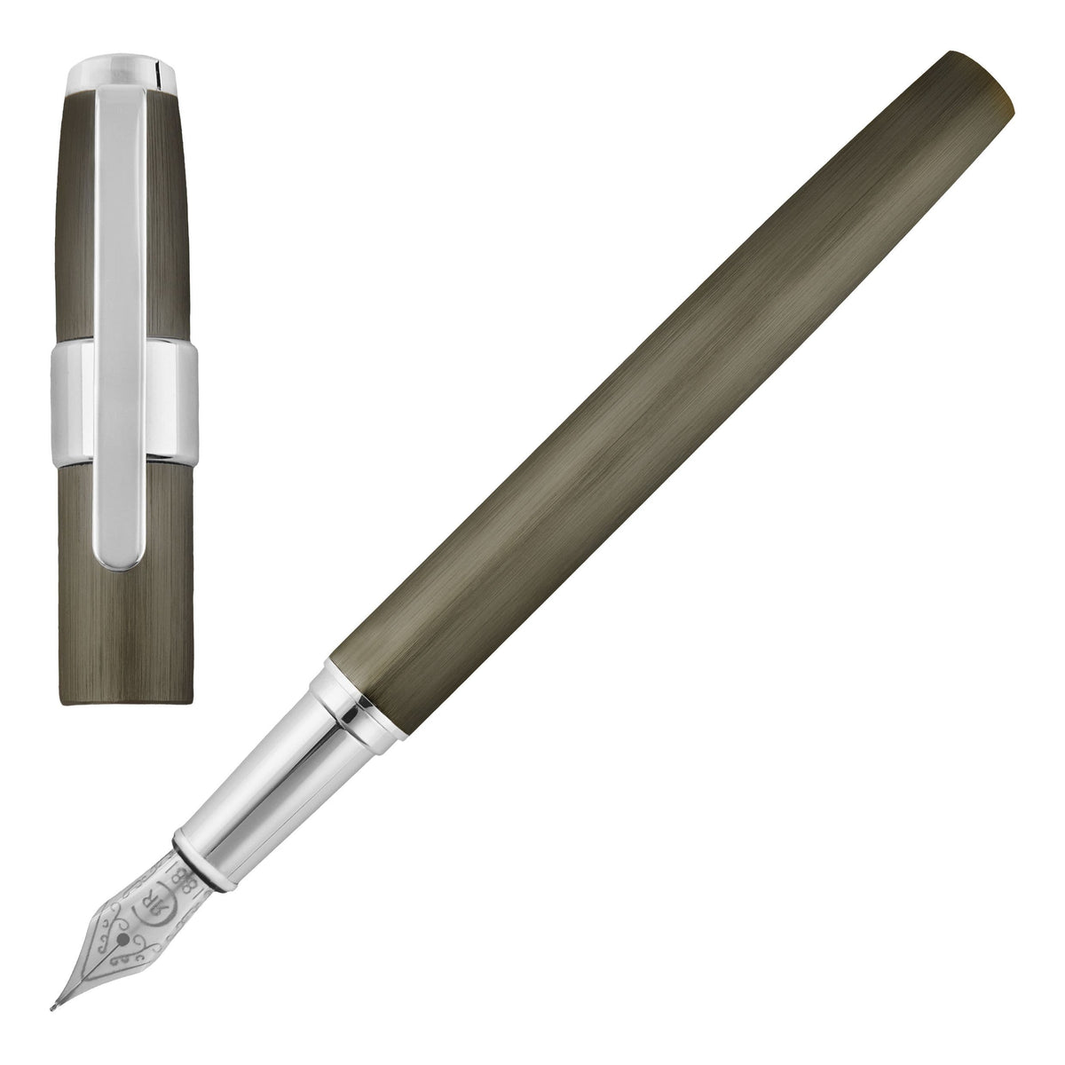 Cerruti 1881 Füller Block Brushed gun-11