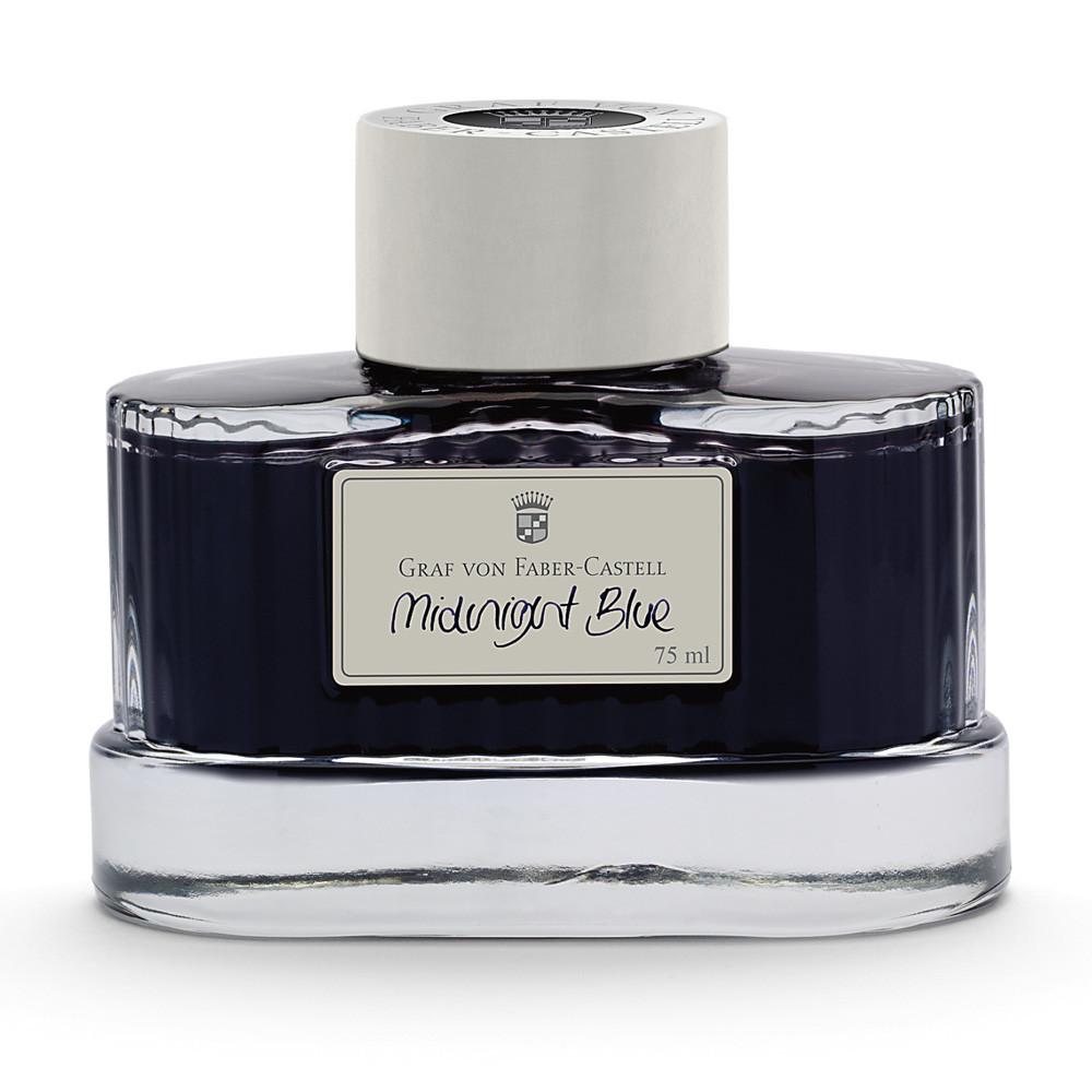 Graf von Faber-Castell, Tintenglas, 75ml, Midnight Blue-1