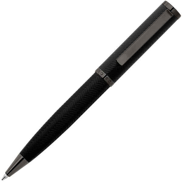 HUGO BOSS, Stylo-bille Formation Herringbone, gun