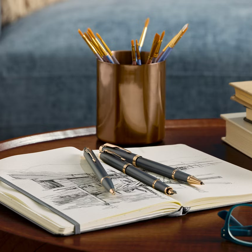 Parker, penna stilografica IM, finitura grigio ardesia