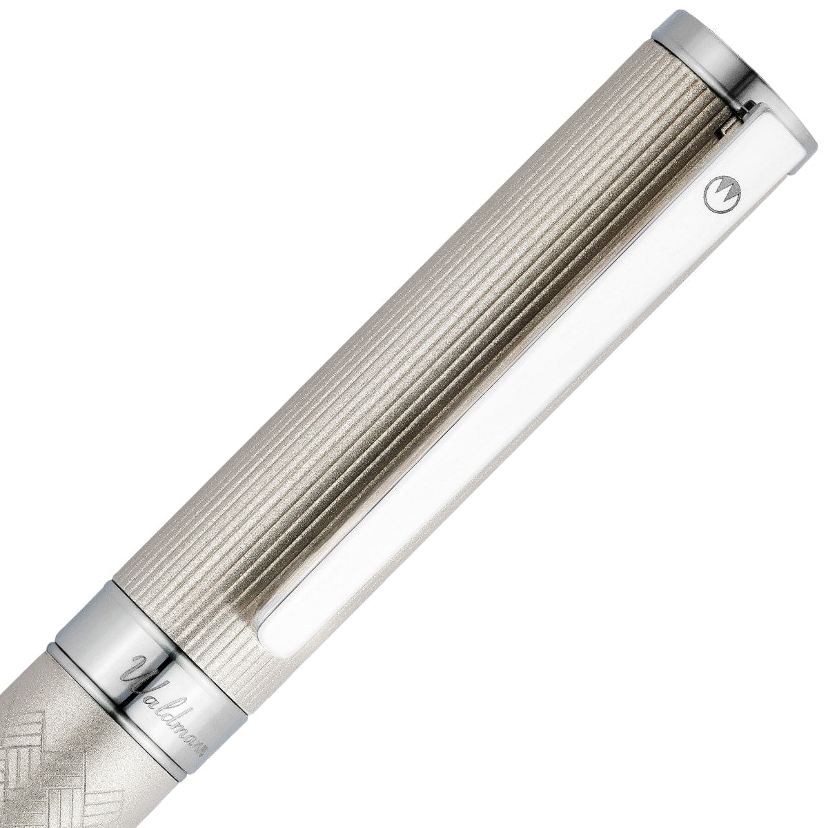 Waldmann Kugelschreiber Nova Silber, creme, Kappe