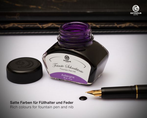 Octopus Fluids Füllhaltertinte Classic Schreibtinten Aubergine