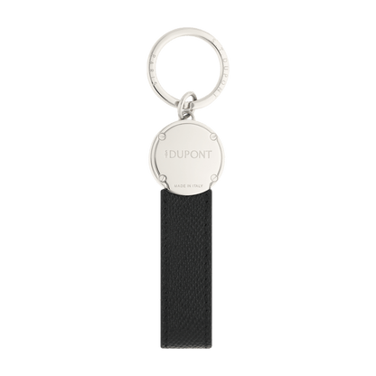 ST Dupont Accessories Schlüsselanhänger Iconic, Palladium, Schwarz