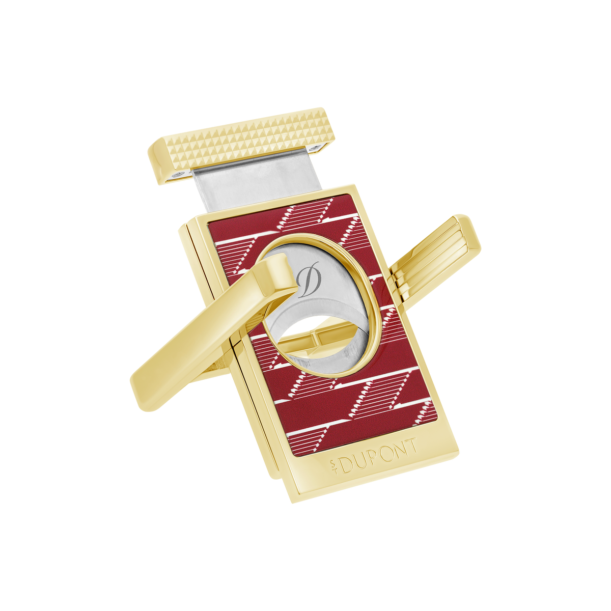 ST Dupont briquet coupe-cigare Monogram, Éd. Ltée, bordeaux