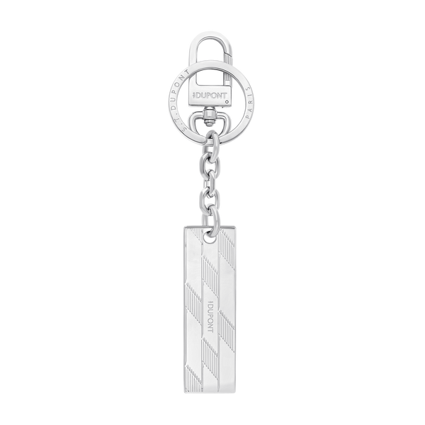 Accessori ST Dupont Portachiavi Monogram, Cromo, Edizione Limitata, Argento