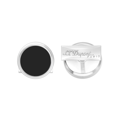 ST Dupont Accessories Manschettenknopf Cufflinks, Palladium, Ltd. Edt., Silver