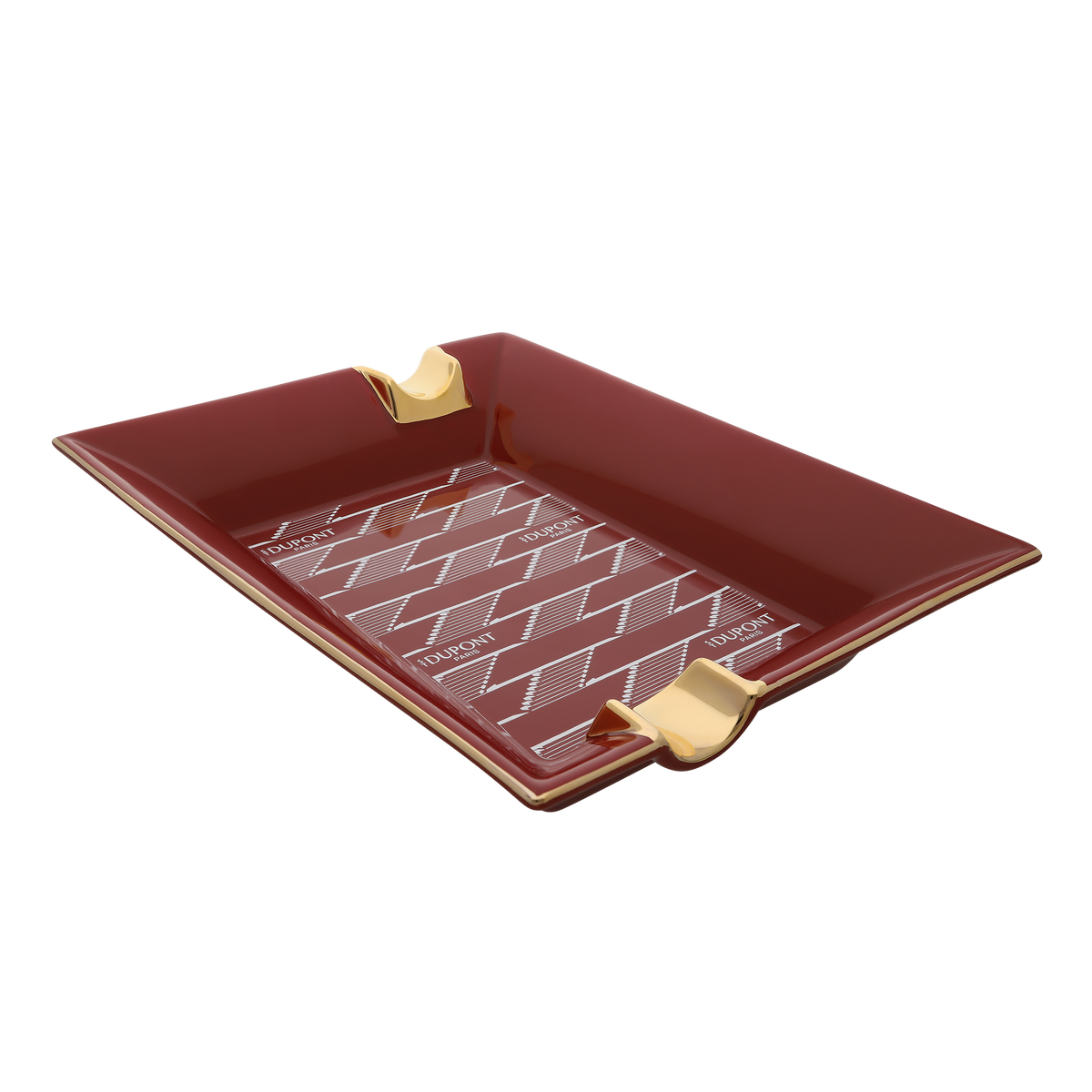 ST Dupont Accessories Aschenbecher Monogram, Ltd. Edt., Burgundy