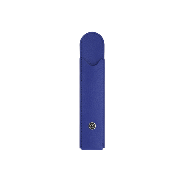 Accessori ST Dupont Custodia per penne in pelle martellata, blu indaco