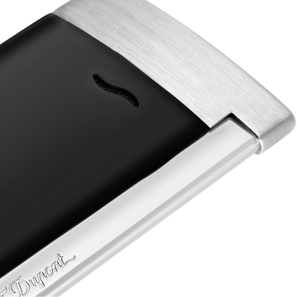 Accendino ST Dupont Slim 7, Palladio, Edizione Limitata, Nero