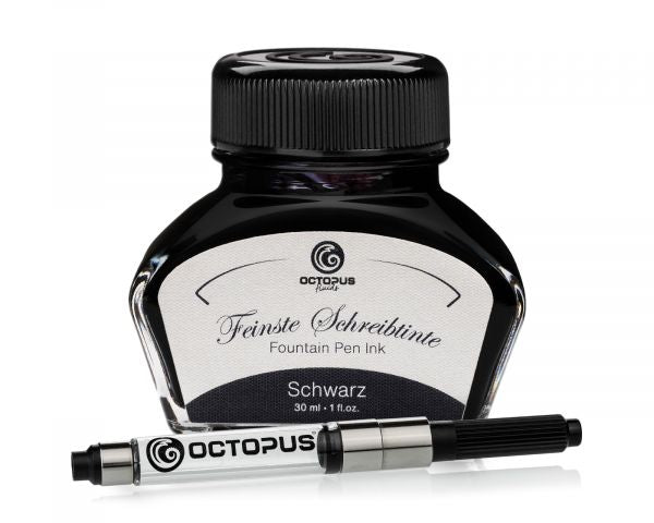 Inchiostro per stilografica Octopus Fluids Classic nero con converter