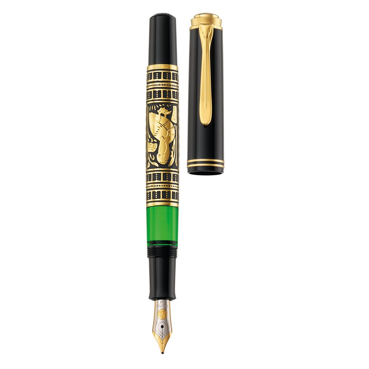 Pelikan, penna stilografica Toledo M700, pennino 18K, nero