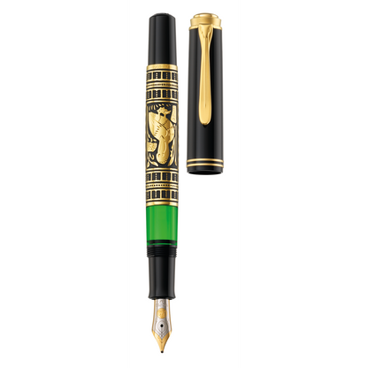 Pelikan, penna stilografica Toledo M700, pennino 18K, nero
