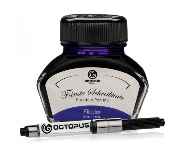 Encre pour stylo plume Octopus Fluids Classic Fleurs de lilas avec convertisseur