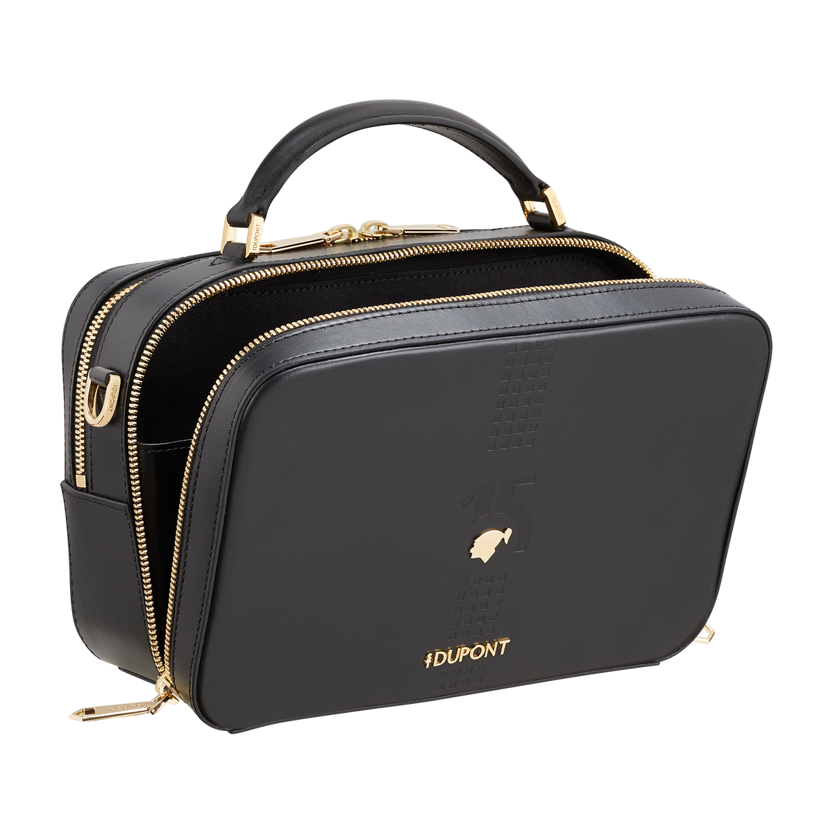 Borsa fotografica ST Dupont in pelle Behike, Ed. Lim., Nero