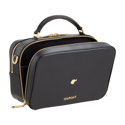 Borsa fotografica ST Dupont in pelle Behike, Ed. Lim., Nero