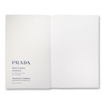 PRADA Ricarica taccuino Travel Journal Nero+Bianco