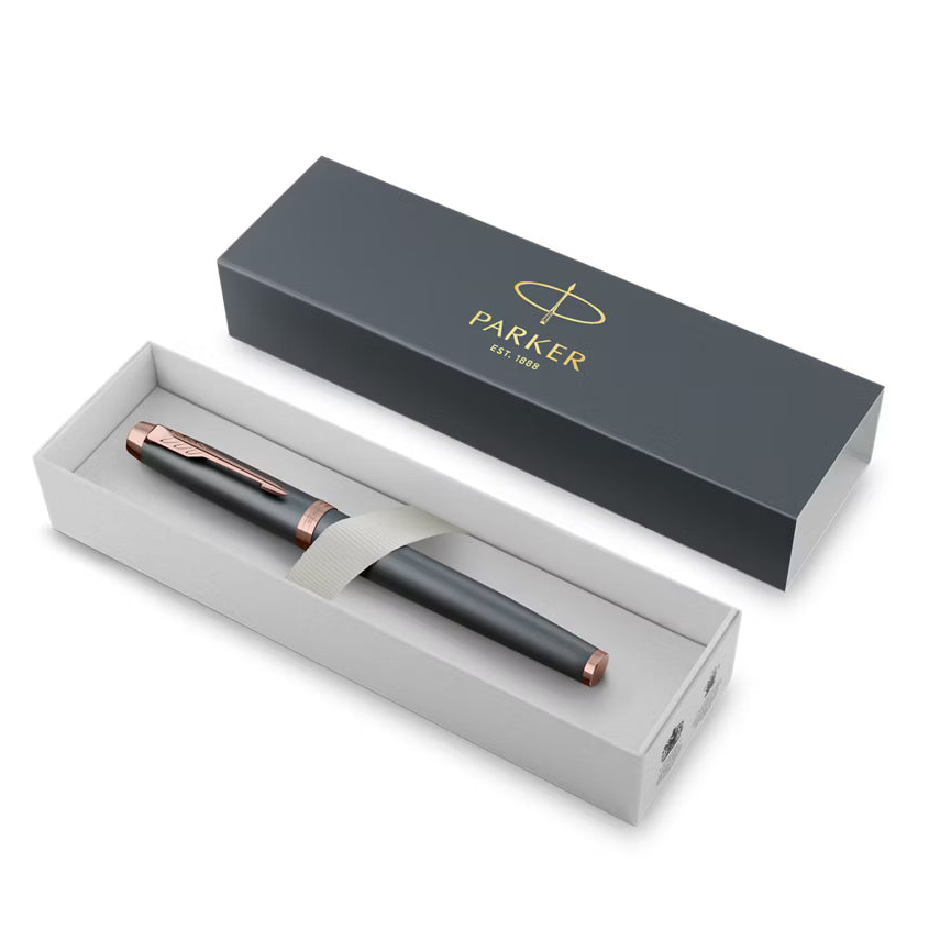 Parker, penna stilografica IM, finitura grigio ardesia