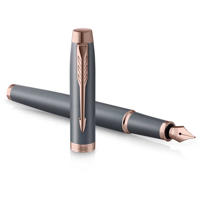 Parker, penna stilografica IM, finitura grigio ardesia