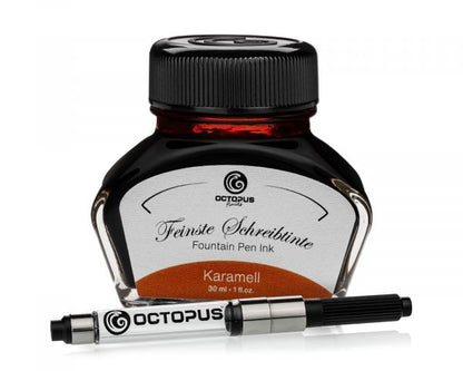 Octopus Fluids Schreibtinte Karamell mit Konverter Set