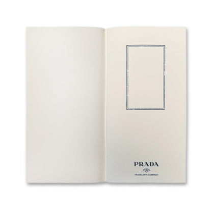 PRADA Carnet de notes de rechange Journal de voyage Bianco et Giallo