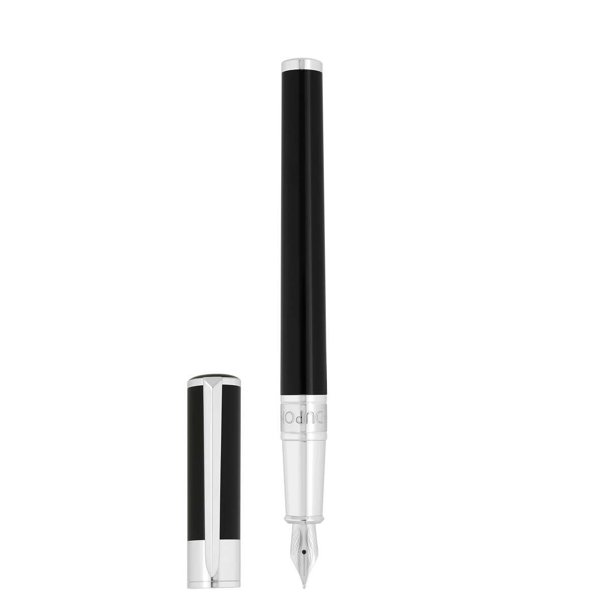Stylo-plume ST Dupont Initial D Initial, palladium, édition limitée, argent