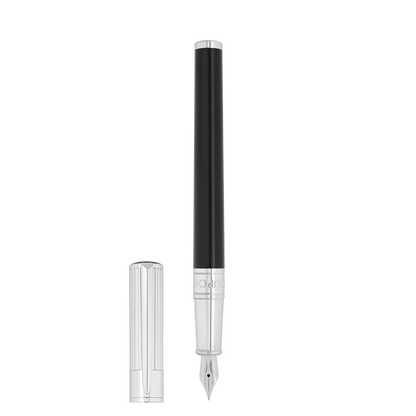 Stylo-plume ST Dupont Initial D Initial, palladium, édition limitée, argent