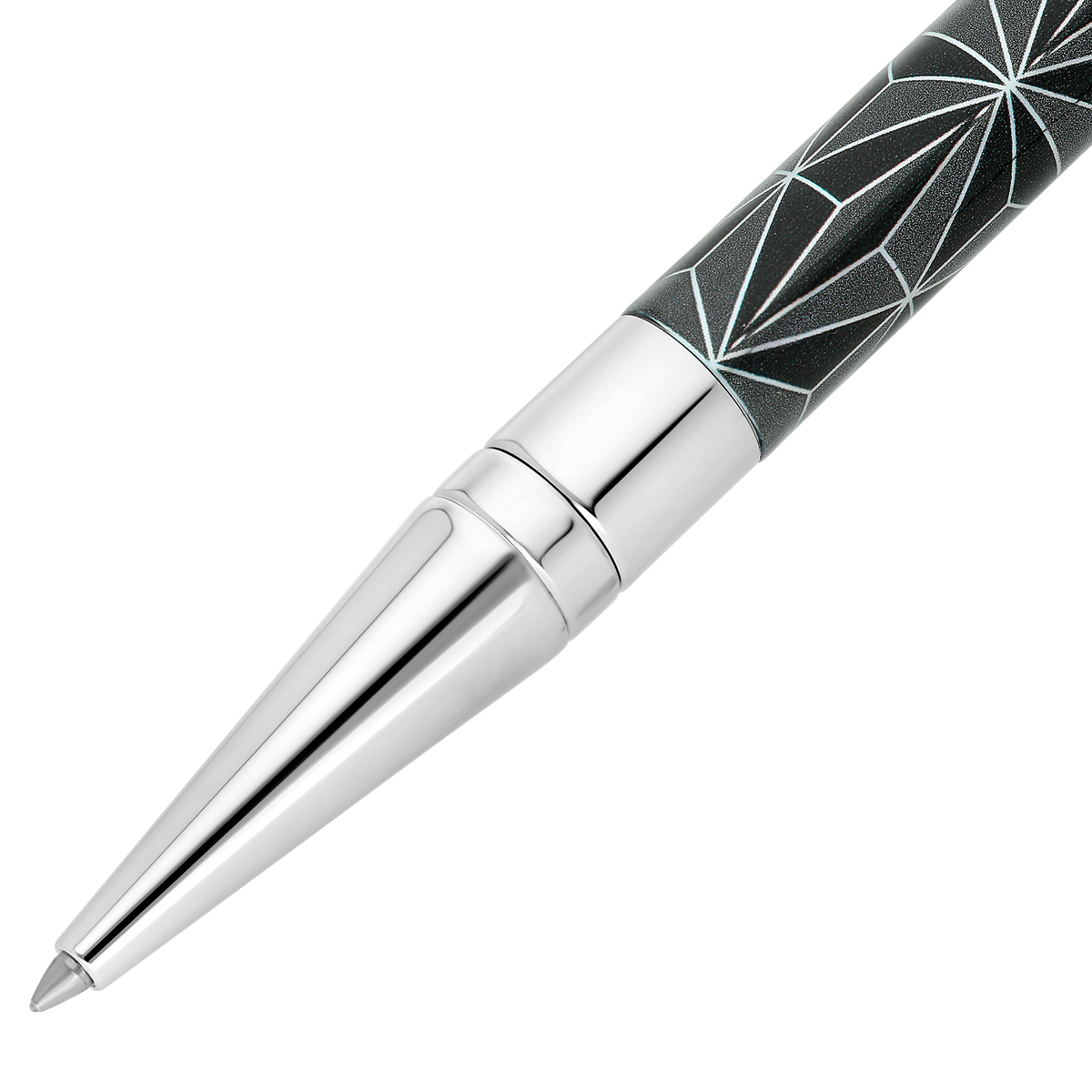 Stylo Bille Dupont D Initial D Initial, Palladium, Ed. Lim., Noir