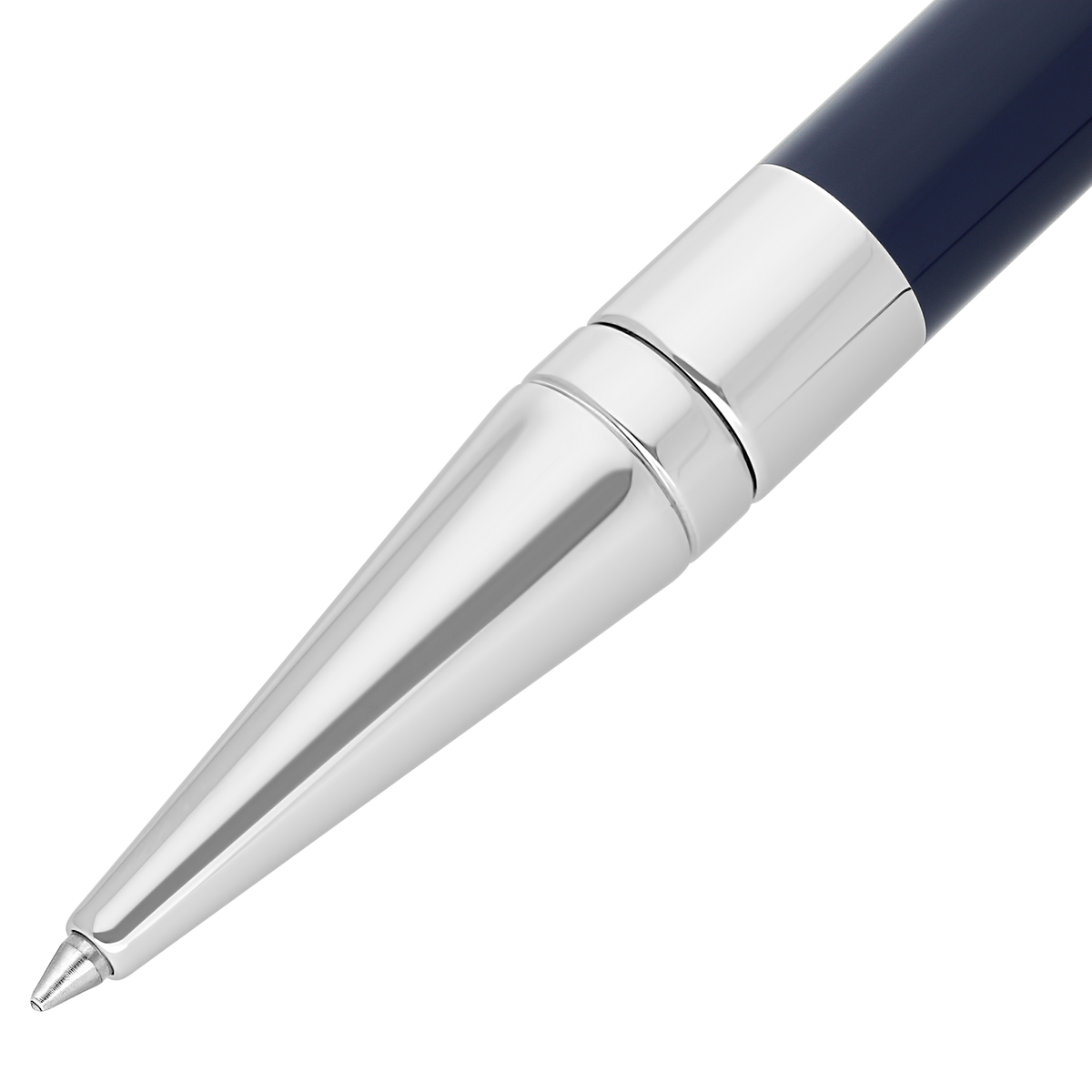 Penna a sfera ST Dupont Initial D Initial, palladio, edizione limitata, blu scuro